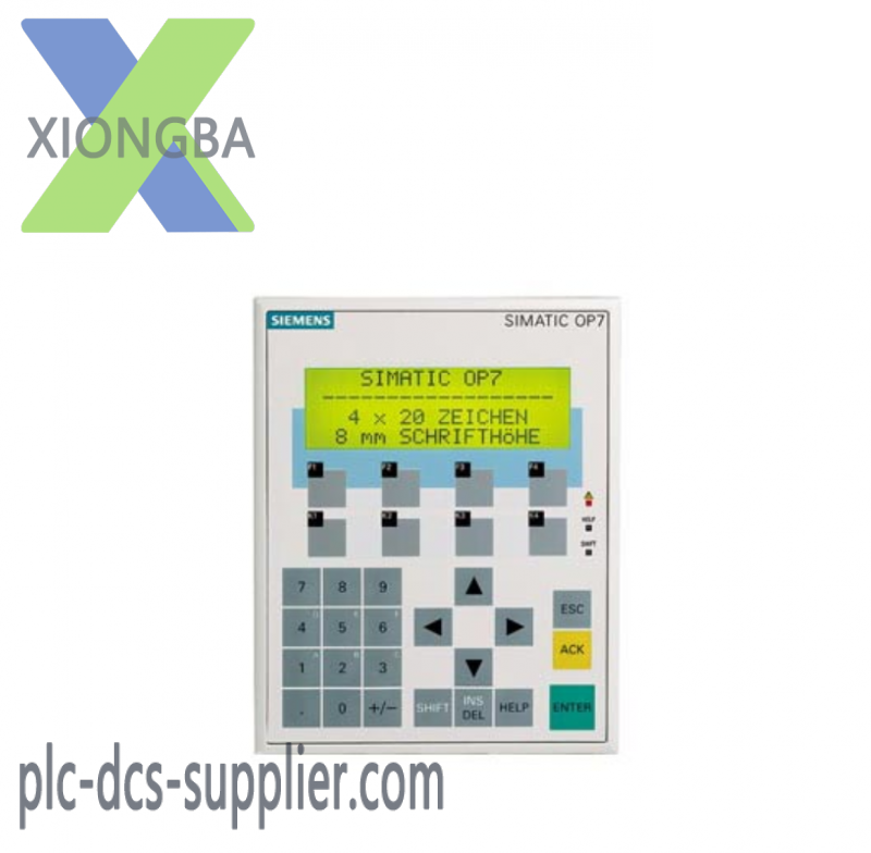 SIEMENS 6AV3607-1JC20-0AX1 Operator Panel