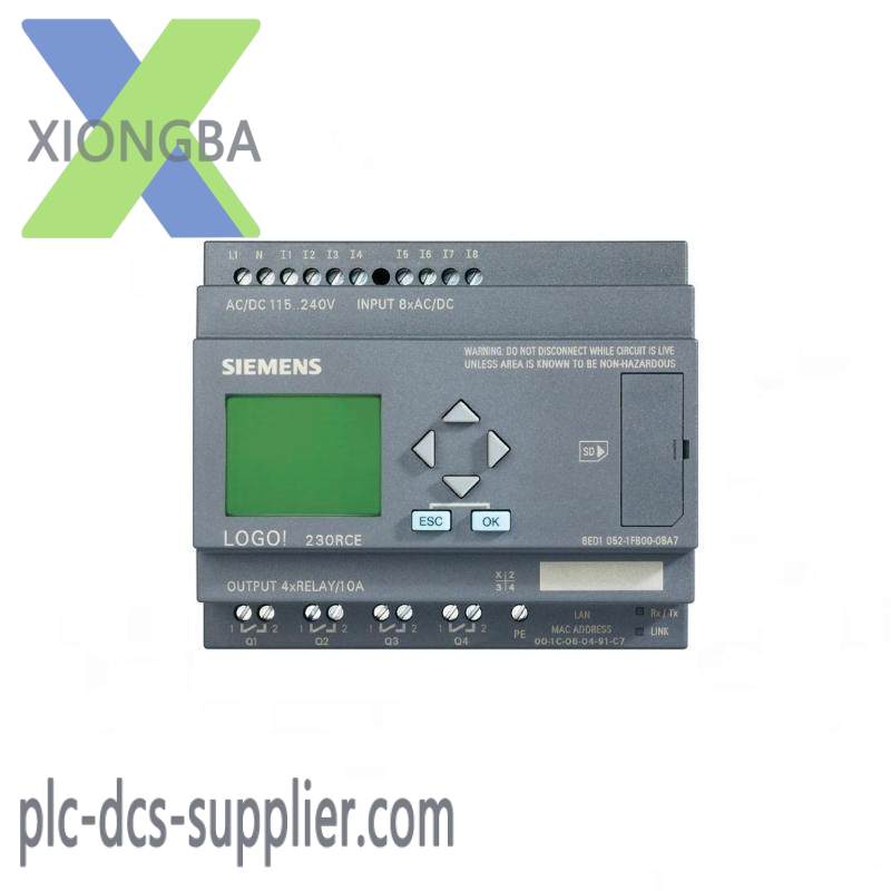SIEMENS 6ED1052-1MD00-0BA7 Logic Module Display 12/24VDC