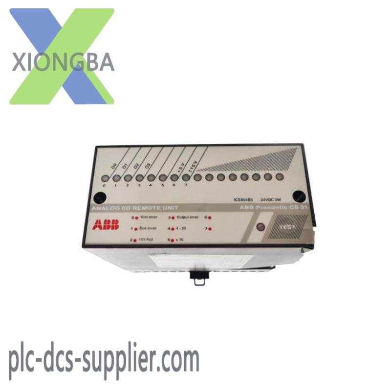 ABB ICSA04B5 ANALOG I/O REMOTE UNIT