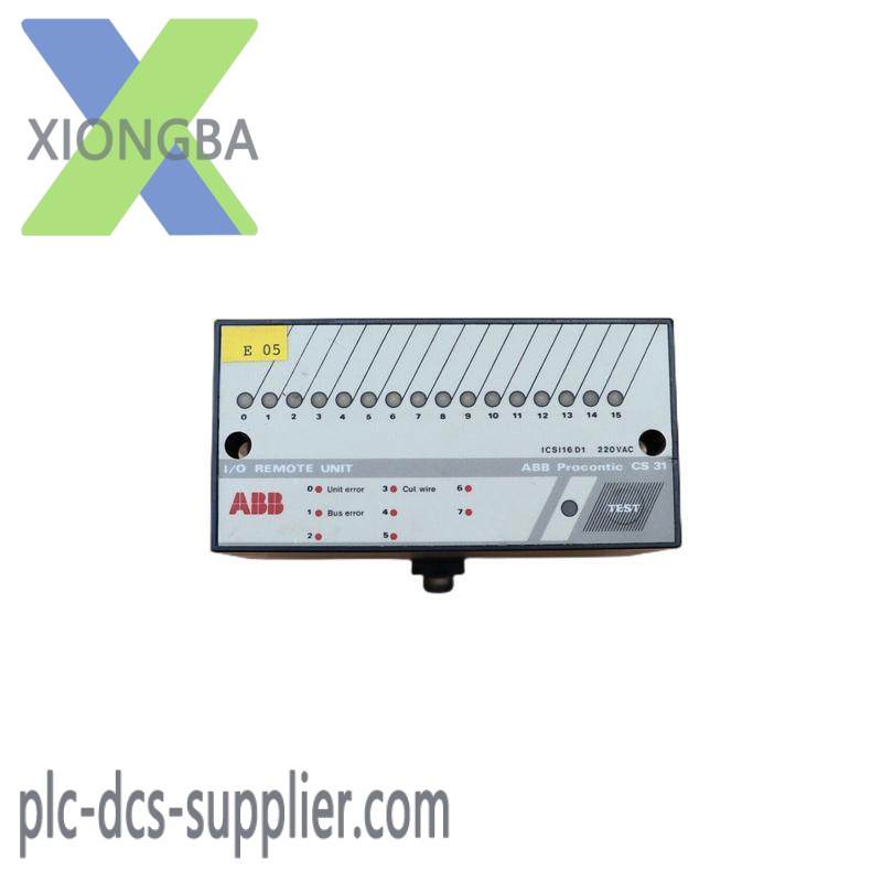 ABB ICSI16D1 I/O REMOTE UNIT PROCONTIC