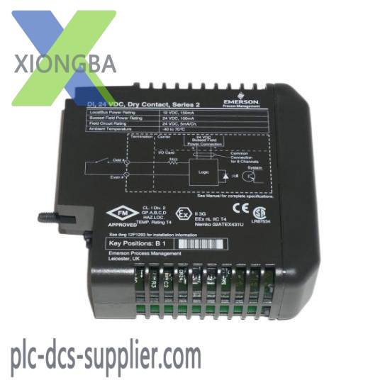EMERSON KJ3201X1-BA1 12P253X52 Discrete Input Card