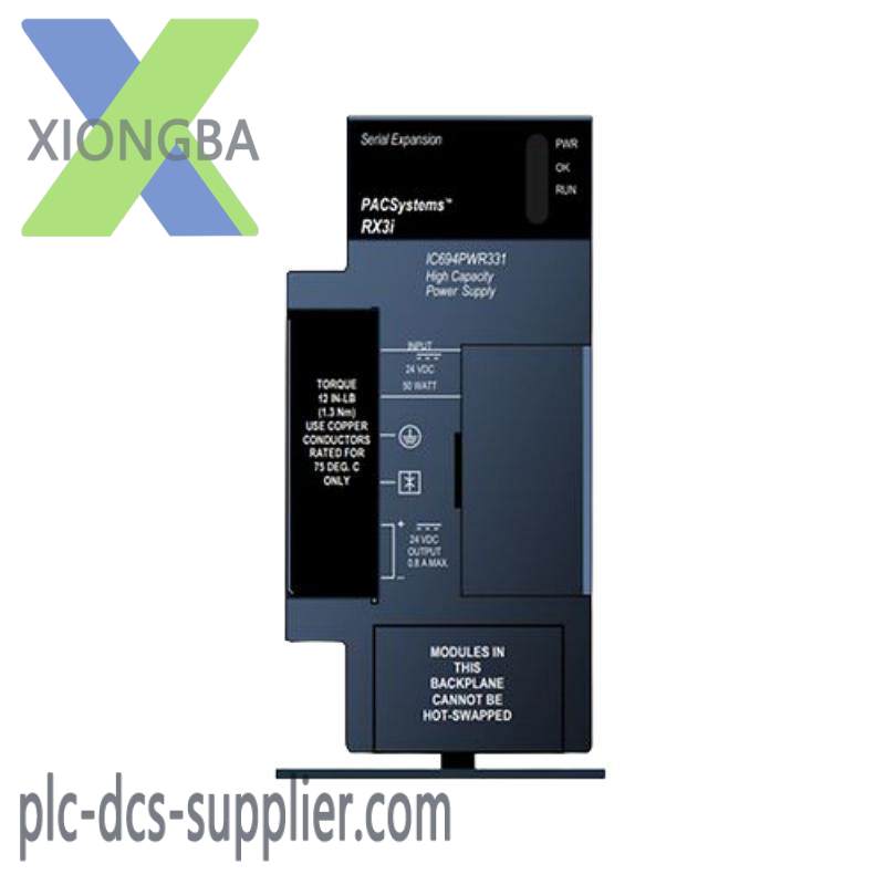 GE IC694PWR331 Power Supply 24 Vdc High Capacity