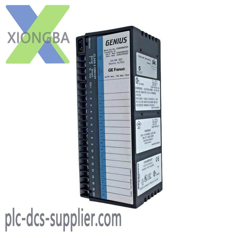 GE IC660BBD020 I/O Interface Block