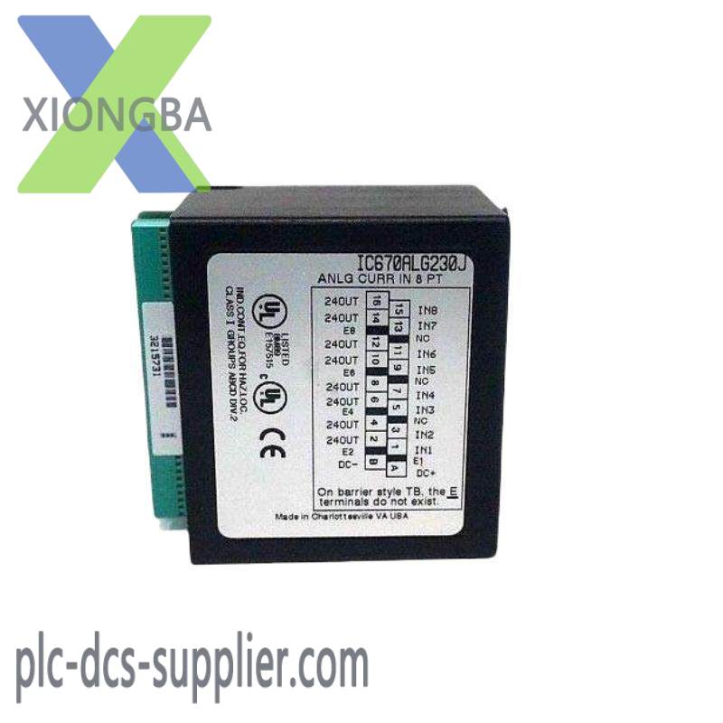 GE IC670ALG230 Analog Input Current 8 Channel Module