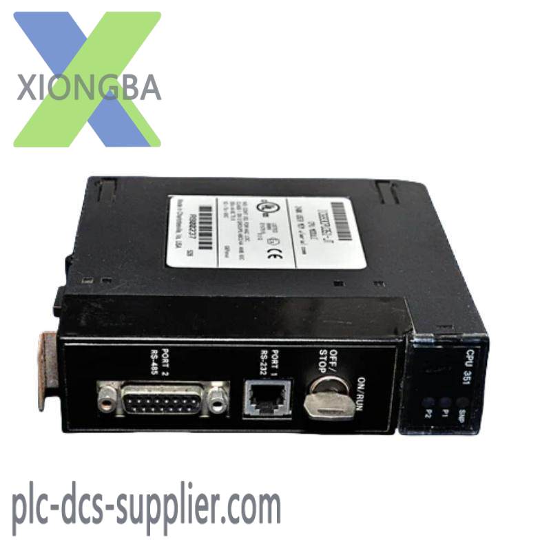 GE IC693CPU351 CPU module with a single slot