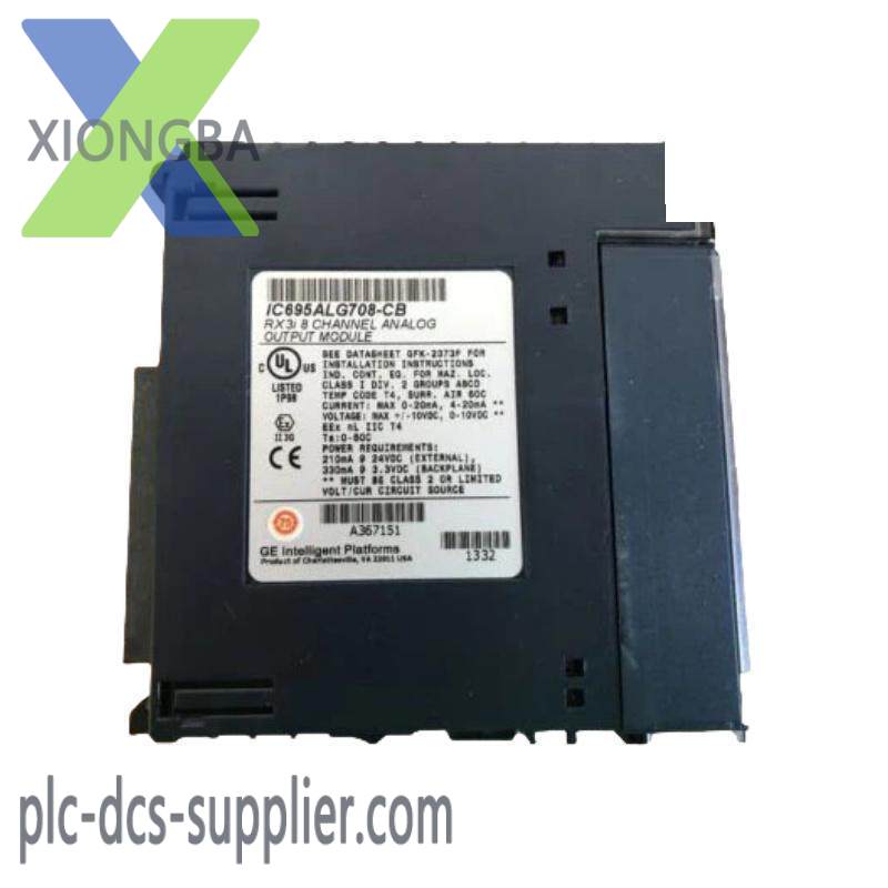 GE IC695ALG708 ANALOG OUTPUT MODULE