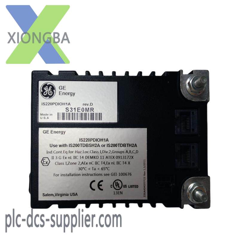 GE IS220PDIOH1A IO PACK DISCRETE IO Unit