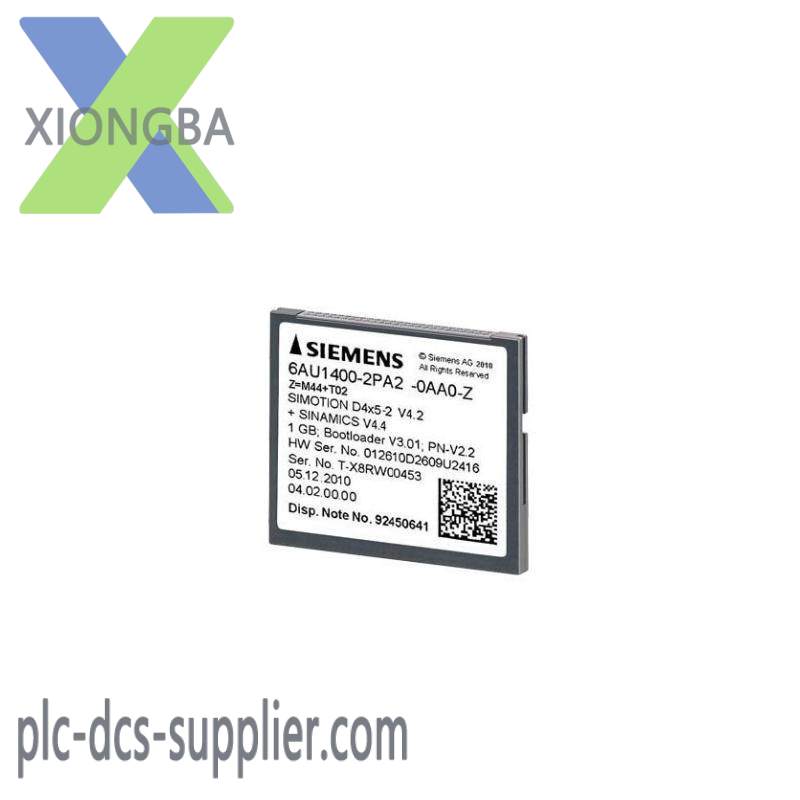 SIEMENS 6AU1400-2PA02-0AA0 1 GB Compact Flash Card