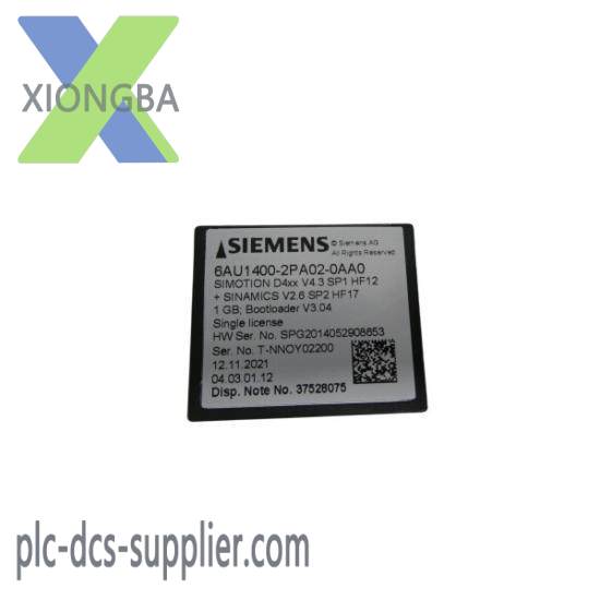Siemens 6AU1400-2PA02-0AA0 Flash Card
