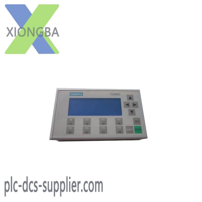 SIEMENS 6AV6640-0AA00-0AX0 TD400C text display