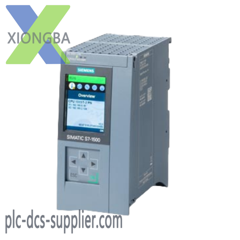 SIEMENS 6ES7515-2TN03-0AB0 central processing unit with 1.5 MB work memory.