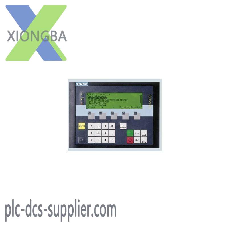 SIEMENS 6SL3055-0AA00-4CA5 SINAMICS operator panel