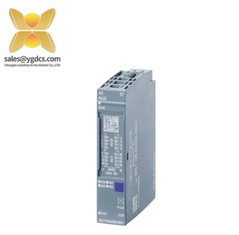 SIEMENS 6ES7135-6HD00-0BA1 ANALOG OUTPUT MODULE