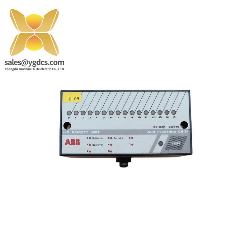 ABB ICSI16D1 I/O REMOTE UNIT PROCONTIC