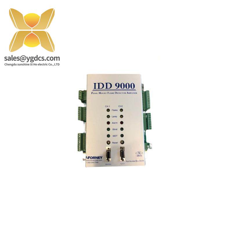 FORNEY IDD 9000 408100-00 Panel Mount Dual Channel Flame Amplifier