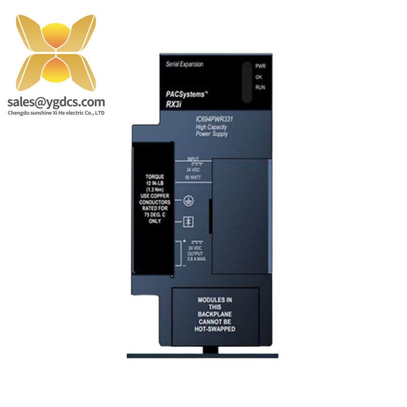 GE IC694PWR331 Power Supply 24 Vdc High Capacity