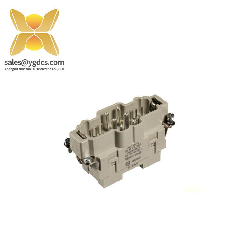 HARTING 09380182601 RECTANGULAR HAN INSERT, PLUG 18WAY SCREW