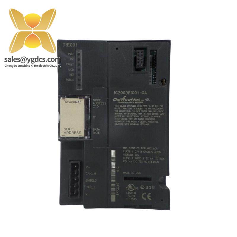 GE Fanuc IC200DBI001 (I/O) DeviceNet Network Interface Unit
