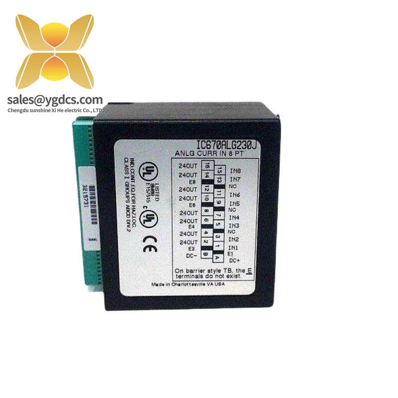 GE IC670ALG230 Analog Input Current 8 Channel Module