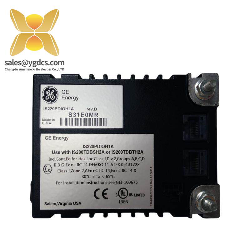 GE IS220PDIOH1A IO PACK DISCRETE IO Unit