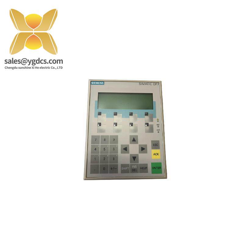 SIEMENS 6AV3607-1JC20-0AX1 OPERATOR INTERFACE