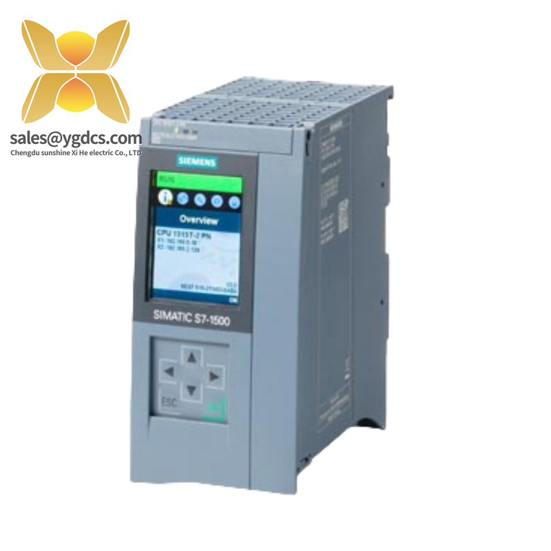 SIEMENS 6ES7515-2TN03-0AB0 central processing unit with 1.5 MB work memory.