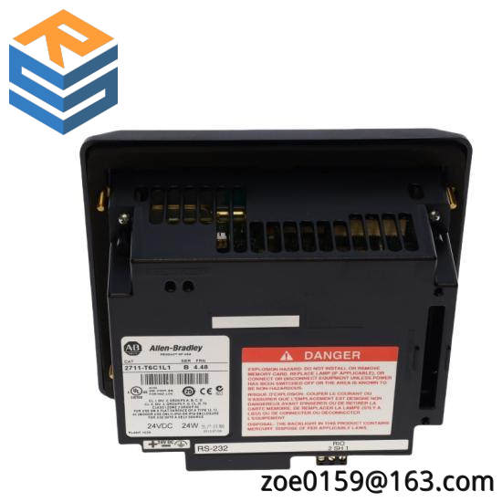 2711-T6C1L1 PanelView 600 Color/Touch RIO/RS-232-Printer, DC Power