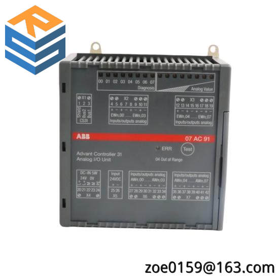 ABB 07AC91 GJR5252300R0101  Analog I/O Unit