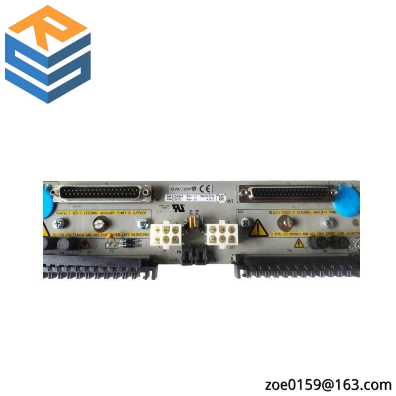 Emerson Ovation 3A99266G01 Local Input Output Transition Panel