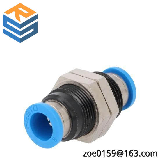 FESTO QSS-8 153159  Push-In Bulkhead Connector 8mm NOP