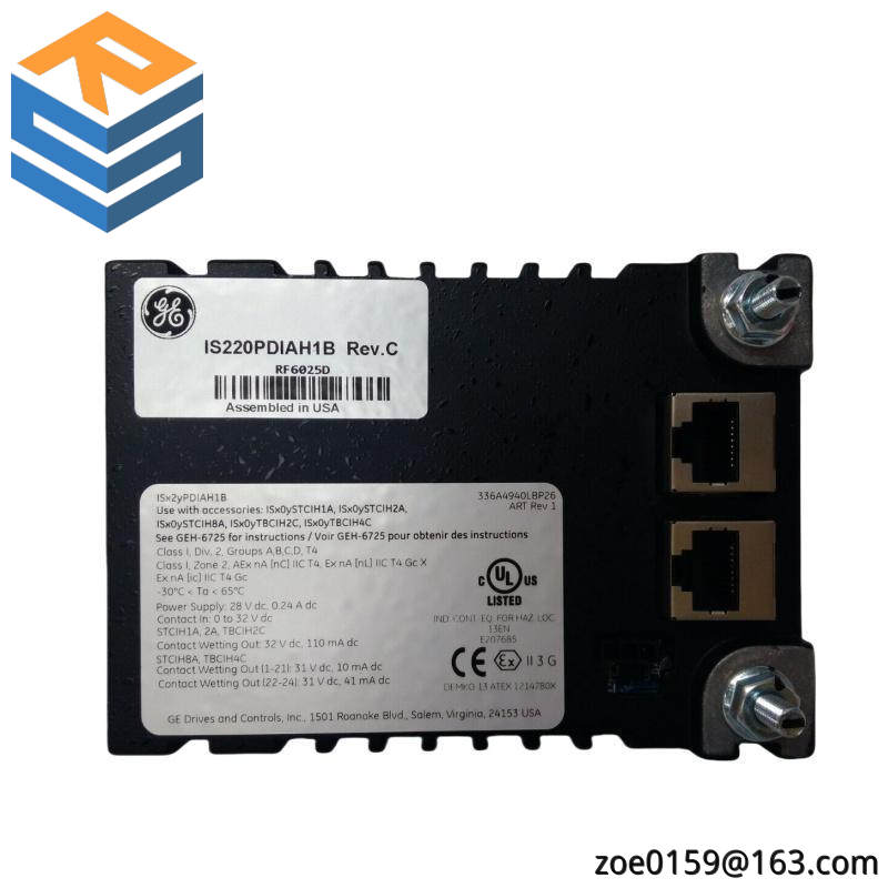 GE IS220PDIAH1B Excitation Controls