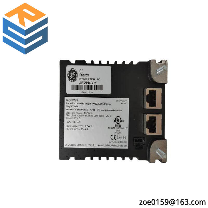 GE IS220PRTDH1B RTD I/O module