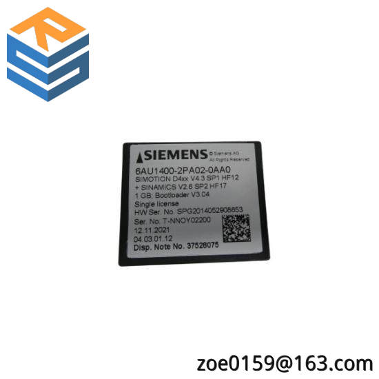 Siemens 6AU1400-2PA02-0AA0 Flash Card
