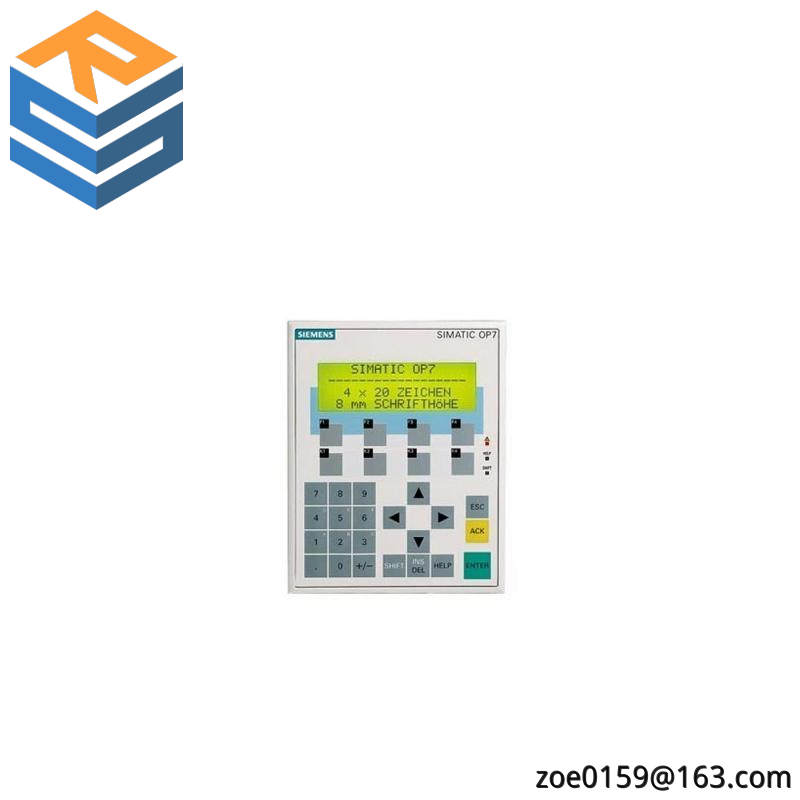 SIEMENS 6AV3607-1JC00-0AX1 Operator Panel OP7/PP LC Display