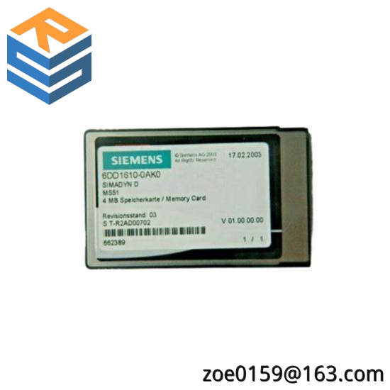 SIEMENS 6DD1610-0AK0 flash memory module