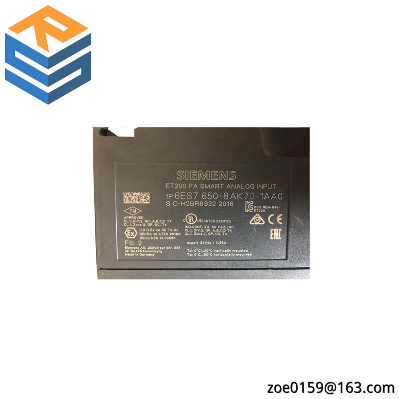 SIEMENS 6ES7650-8AK70-1AA0 Analog input module