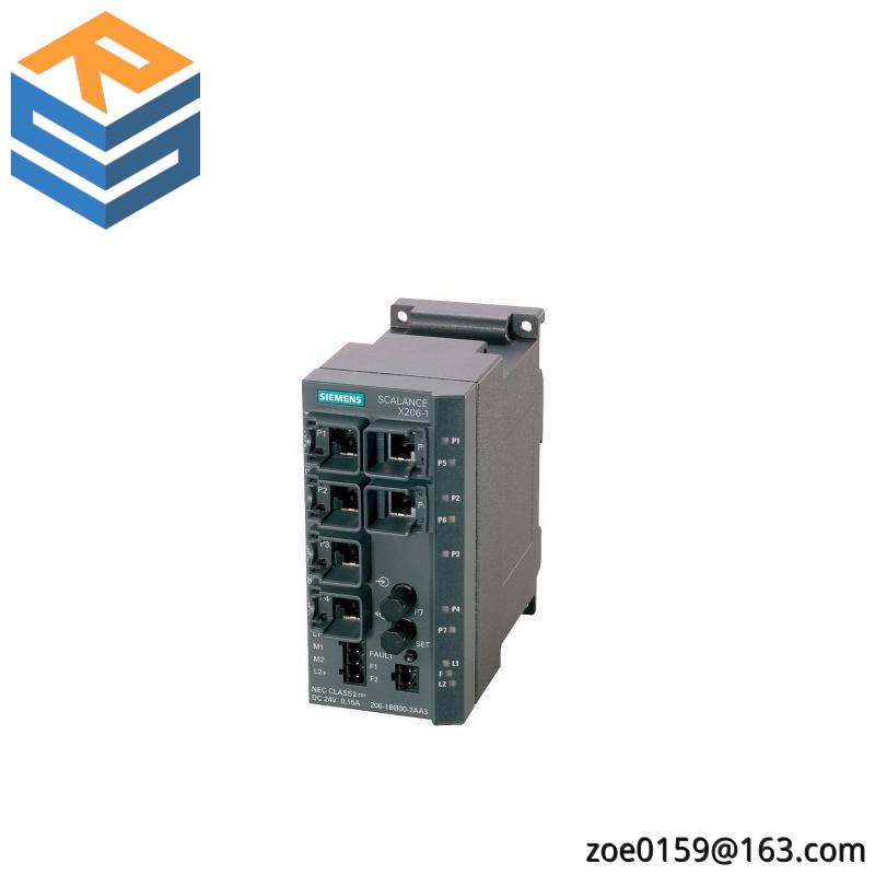 Siemens 6GK5206-1BB10-2AA3 managed ie switch, 6 x 10/100mbit/s rj45 ports
