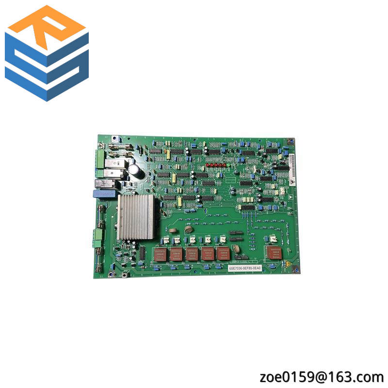 SIEMENS 6SE7036-0EF85-0EA0 PC BOARD ASSEMBLY
