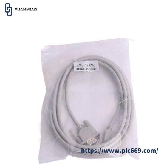 1761-CBL-PM02 8-Pin Mini DIN to 9-Pin D Shell RS232 Cable