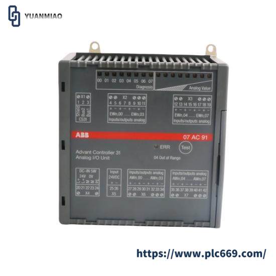 ABB 07AC91 GJR5252300R0101  Analog I/O Unit