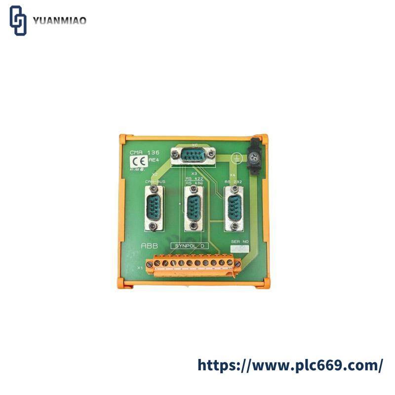 ABB CMA136 3DDE300416 Generator Relay Terminal Board