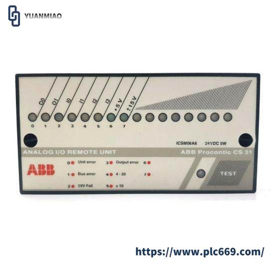 ABB ICSM06A6  Analog I/O Remote Unit