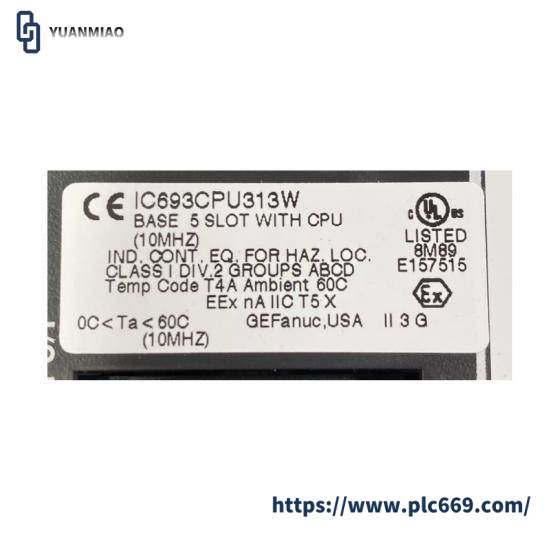 GE FANUC IC693CPU313W Series 90-30