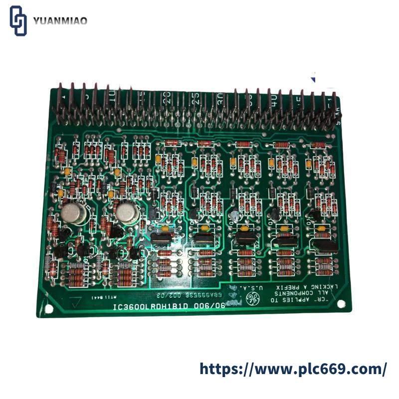 GE IC3600LRDH1B1D Relay Driver card