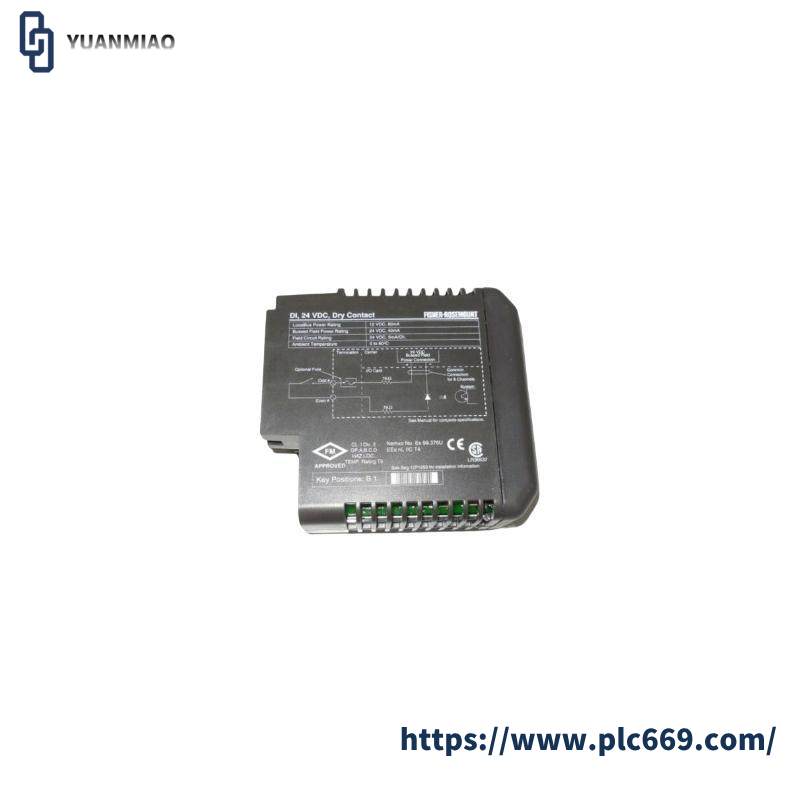 EMERSON KJ3001X1-BB1 12P0550X132 DI 8-Channel 24 VDC Dry Contact Card