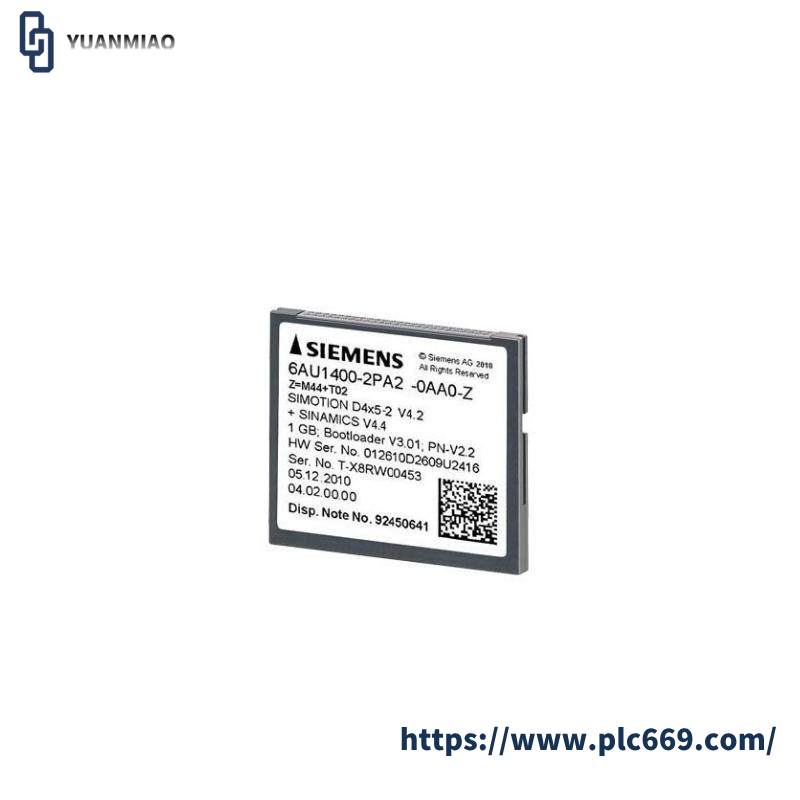 SIEMENS 6AU1400-2PA02-0AA0 1 GB Compact Flash Card