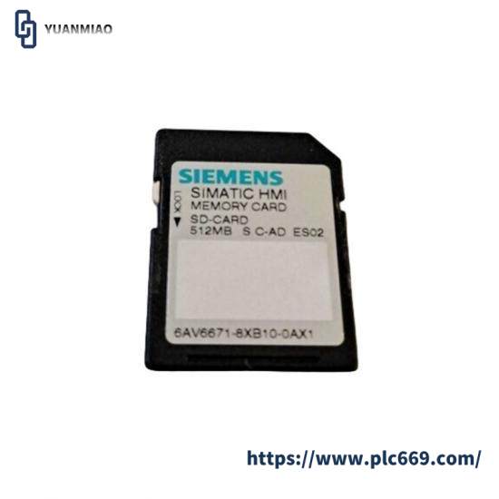 Siemens 6AV6 671-8XB10-0AX1 SIMATIC SD memory card