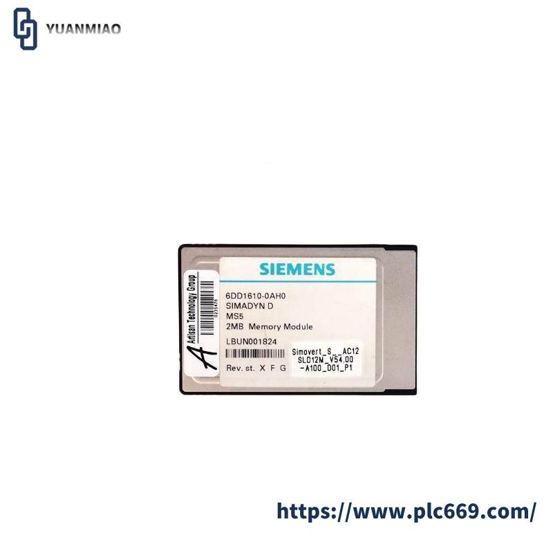 SIEMENS 6DD1610-0AH0 SIMADYN D Memory Submodule