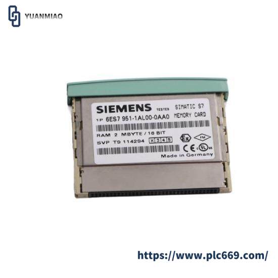 Siemens 6ES7951-1AL00-0AA0 RAM Memory Card for S7-400