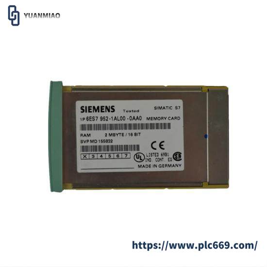 SIEMENS 6ES7952-1AL00-0AA0 RAM Memory Card